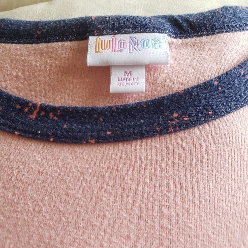 LulaRoe Liv T-Shirt Pajama Top Pink Mama Needs A Nap Sleepwear Women's Size M - Picture 4 of 9